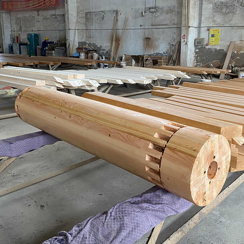 Cột Glulam tròn Douglas Fir Cột Glulam tròn Douglas Fir