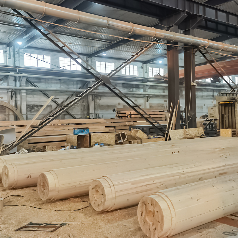 Cột Glulam tròn Douglas Fir Cột Glulam tròn Douglas Fir