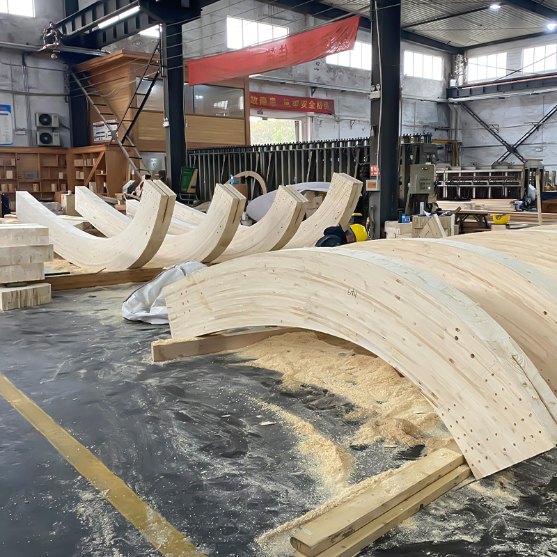 Glulam thông cong Glulam thông cong