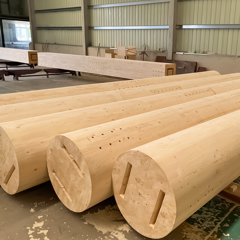 Cột Glulam tròn Douglas Fir