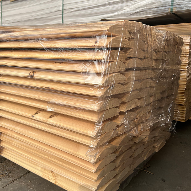 Vách gỗ Douglas Fir D-Log Vách gỗ Douglas Fir D-Log