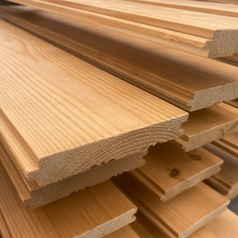 Tấm ốp tường ngoại thất bằng gỗ thông